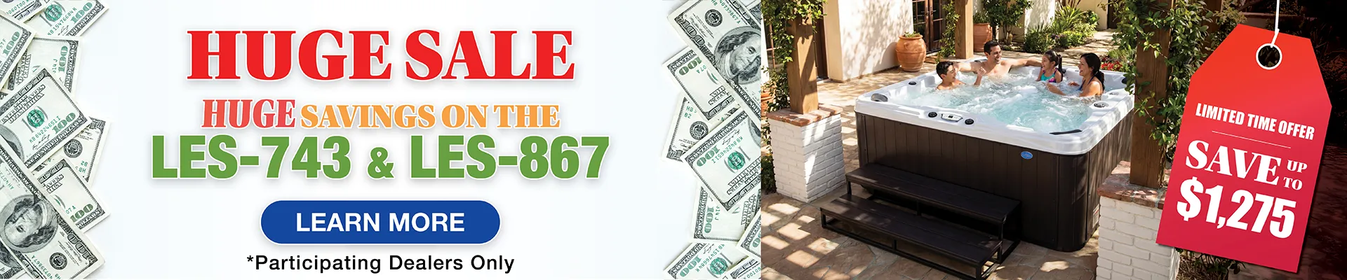 Calspas hot tub being used in a family setting - Arlington Heights